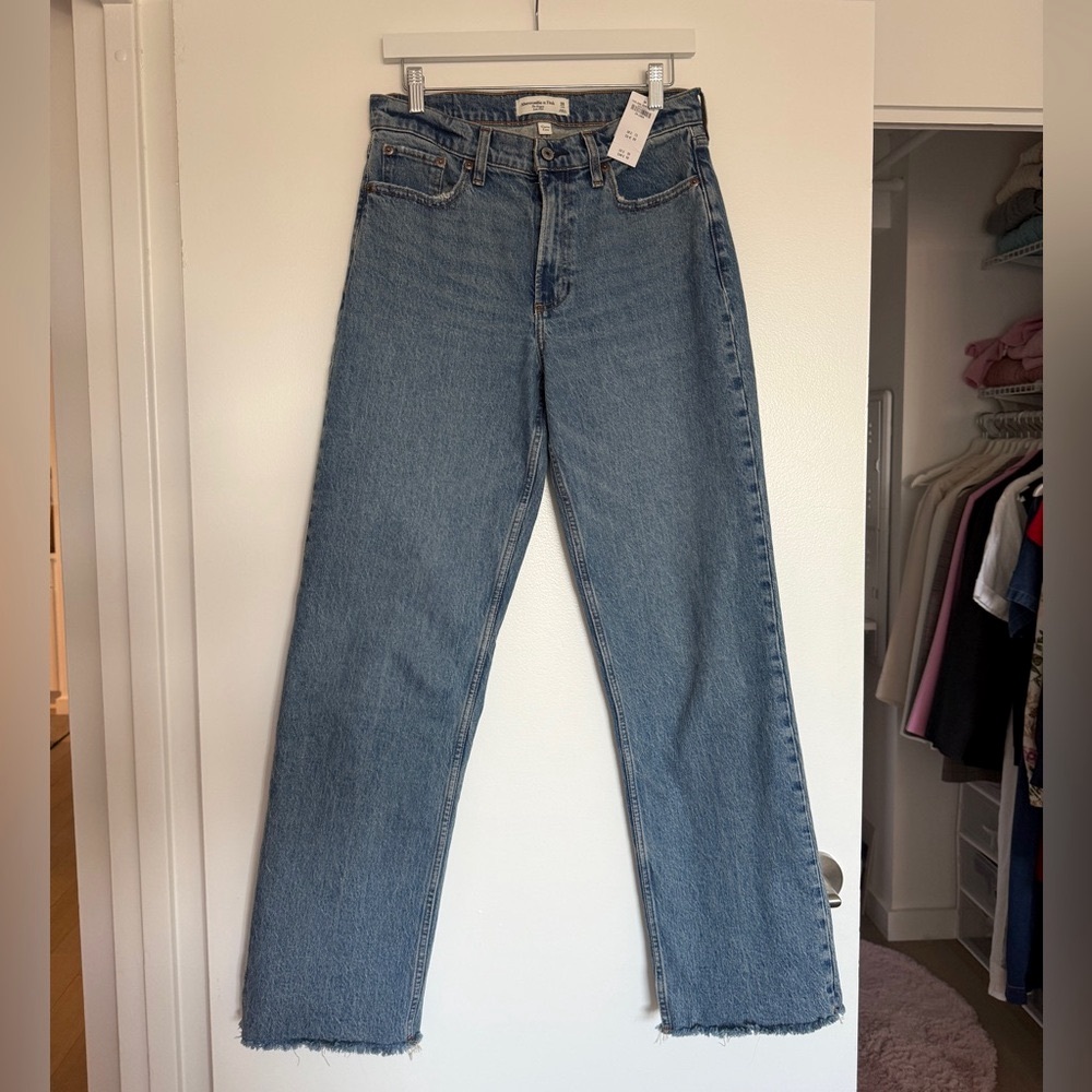 Abercrombie Curve Love Low Rise Baggy Jean LONG length
